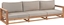 Picture of Beliani Sofa ogrodowa 3-osobowa jasna TIMOR II