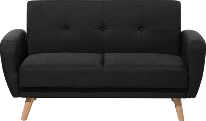 Изображение Beliani Sofa rozkadana 2-osobowa czarna FLORLI