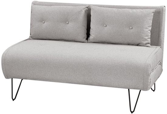 Изображение Beliani Sofa rozkadana 2-osobowa jasnoszara VESTFOLD