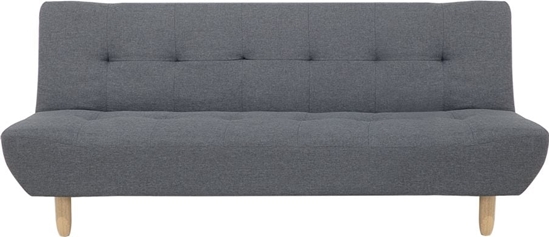Изображение Beliani Sofa rozkadana ciemnoszara ALSTEN