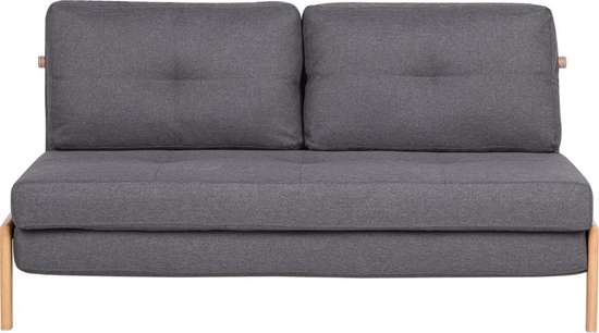 Изображение Beliani Sofa rozkadana ciemnoszara EDLAND