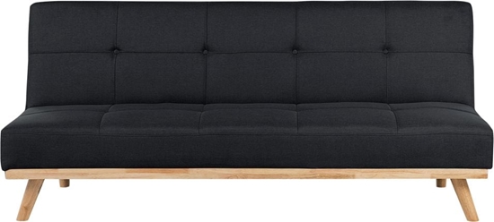 Изображение Beliani Sofa rozkadana czarna FROYA