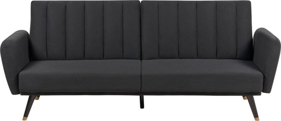 Изображение Beliani Sofa rozkadana czarna VIMMERBY