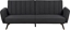 Изображение Beliani Sofa rozkadana czarna VIMMERBY