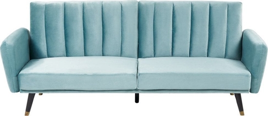 Picture of Beliani Sofa rozkadana welurowa jasnoniebieska VIMMERBY