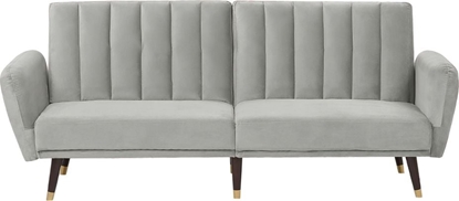 Picture of Beliani Sofa rozkadana welurowa jasnoszara VIMMERBY