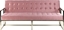 Picture of Beliani Sofa rozkadana welurowa róowa MARSTAL