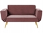 Picture of Beliani Sofa rozkadana welurowa róowa SAARELA