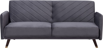 Picture of Beliani Sofa rozkadana welurowa szara SENJA
