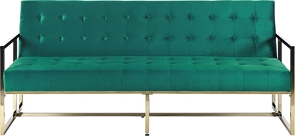 Picture of Beliani Sofa rozkadana welurowa zielona MARSTAL
