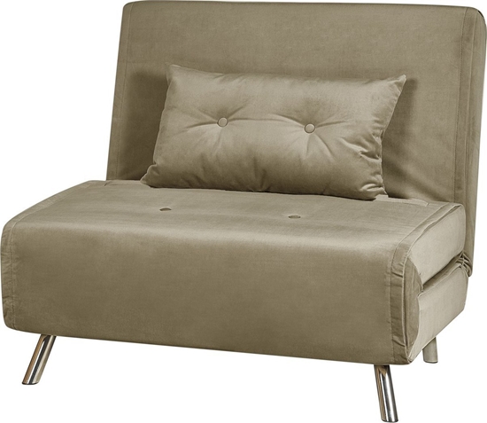 Picture of Beliani Sofa rozkadana welurowa zielona oliwkowa FARRIS