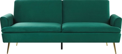 Picture of Beliani Sofa rozkadana welurowa zielona VETTRE