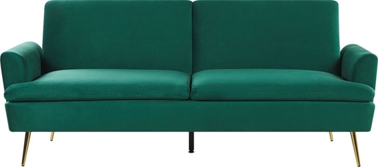 Picture of Beliani Sofa rozkadana welurowa zielona VETTRE