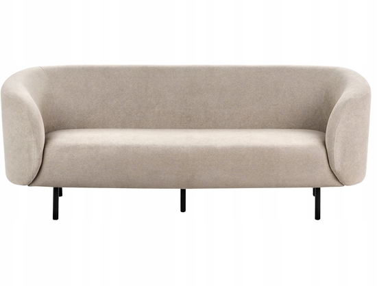 Picture of Beliani Sofa trzyosobowa tapicerowana beowoszara LOEN