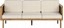 Picture of Beliani Sofa trzyosobowa z drewna akacjowego z biaymi poduszkami BARATTI!