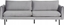 Изображение Beliani Sofa welurowa 3-osobowa szara VINTERBRO