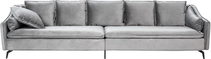 Picture of Beliani Sofa welurowa jasnoszara AURE