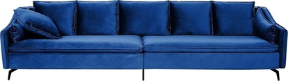 Picture of Beliani Sofa welurowa niebieska AURE