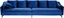 Picture of Beliani Sofa welurowa niebieska AURE