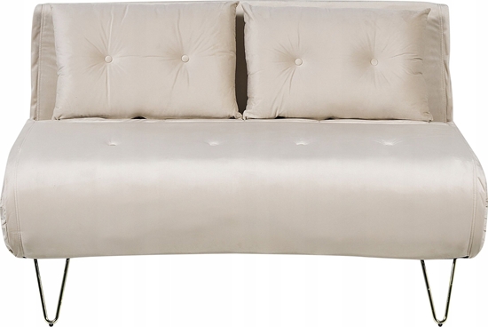 Picture of Beliani Sofa welurowa rozkadana 2-osobowa beowa VESTFOLD