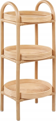 Изображение Beliani Stolik pomocniczy rattanowy 3 póki TROOLIE