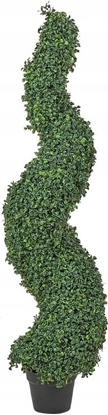 Изображение Beliani Sztuczna rolina doniczkowa 120 cm SPIRAL TREE