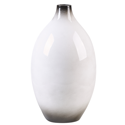 Изображение Beliani Wazon dekoracyjny 36 cm biay BAEZA