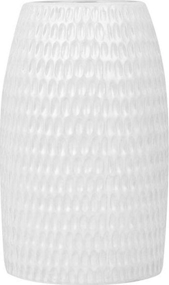 Изображение Beliani Wazon dekoracyjny ceramiczny biay LINZI!