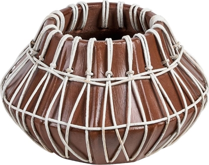 Изображение Beliani Wazon dekoracyjny z terakoty 22 cm brzowy KLUET