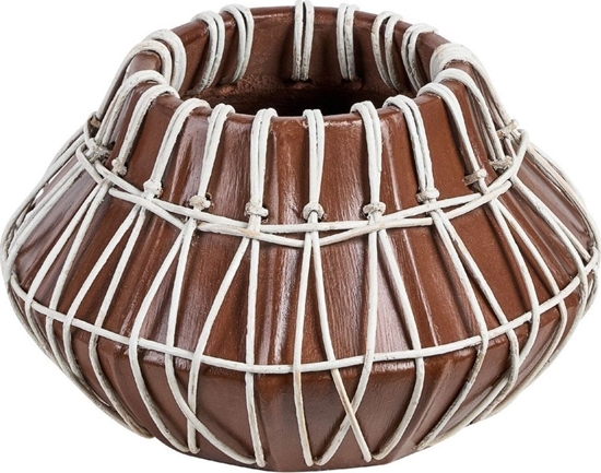 Изображение Beliani Wazon dekoracyjny z terakoty 22 cm brzowy KLUET