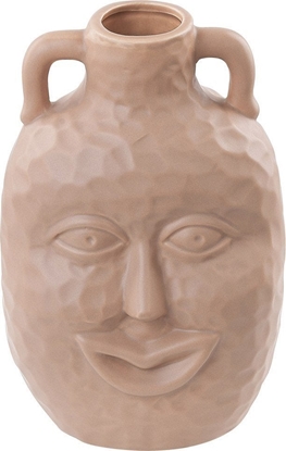 Изображение Beliani Wazon na kwiaty ceramiczny 26 cm beowy VERIA