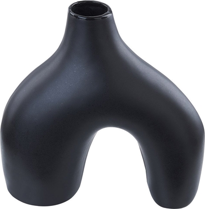 Изображение Beliani Wazon na kwiaty ceramiczny 30 cm czarny LAMIA