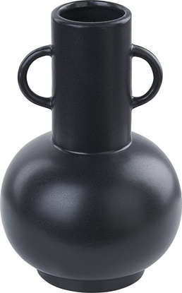 Изображение Beliani Wazon na kwiaty ceramiczny czarny PEREA