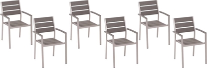 Picture of Beliani Zestaw do ogrodu 6 krzese szary VERNIO