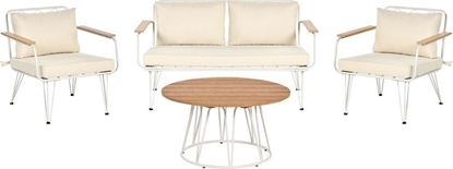 Picture of Beliani Zestaw ogrodowy 4-osobowy biao-beowy MONTESILVANO