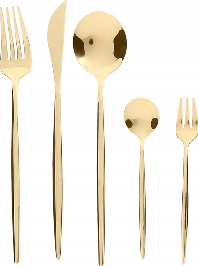 Picture of Beliani Zestaw sztuców 30 elementów zoty RIGATONI