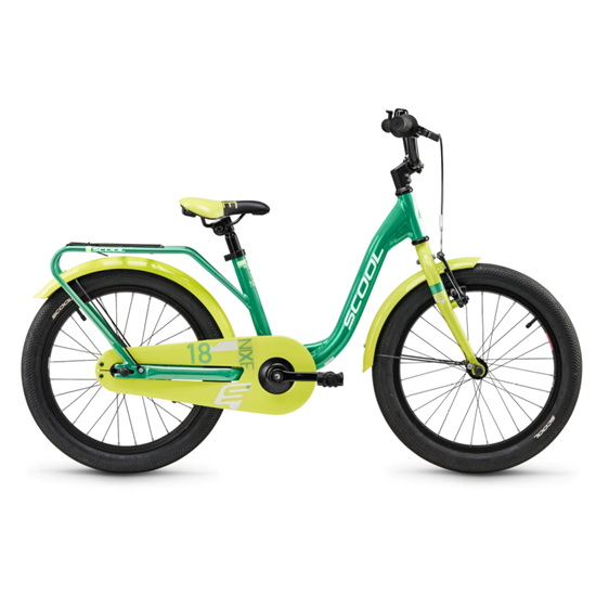 Изображение Bērnu velosipēds S´COOL niXe, 18" Green/Lime