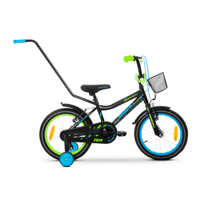 Picture of Bērnu velosipēds TABOU Rocket Alu, 18" melns-zils