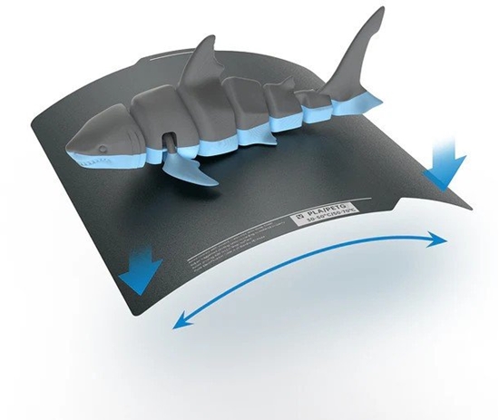 Изображение BIQU Panda Double-CryoGrip Textured - dwustronna magnetyczna nakadka - do drukarek Bambu Lab P1, X1 i A1 - 257x257mm}