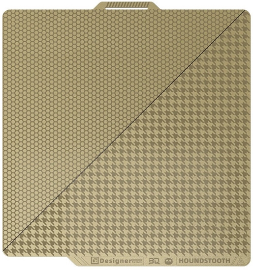 Picture of BIQU Panda Dual Textured PEI - dwustronna nakadka z wzorem plastra miodu i pepitki - do Bambu Lab X1, P2S, P1 i A1 - 257x257mm}