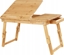 Picture of Biurko Songmics Bambusowe biurko, stó do laptopa, taca niadaniowa z 5 regulowanymi ktami przechylenia, ma szuflad, naturalny LLD01N