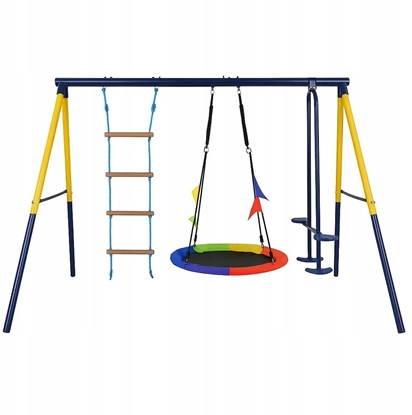 Attēls no Black Forest Frame Swing, Nest Swing + Ladder + 263x185x185cm