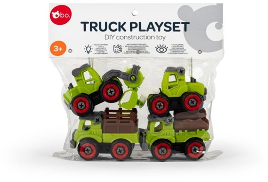 Picture of bo. DIY construction toy Farming trucks