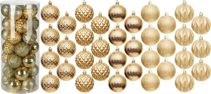 Изображение BOMBKA DEKORACYJNA PLASTIKOWA 6CM SET 35 SZT ZOTA