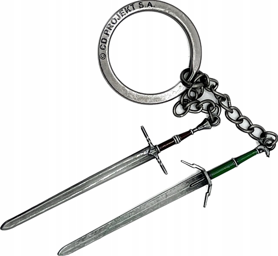Изображение Breloczek Good Loot Brelok Good Loot The Witcher 3 Geralt Two Swords Keychain