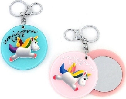 Picture of Brelok jednoroec z lusterkiem MIX