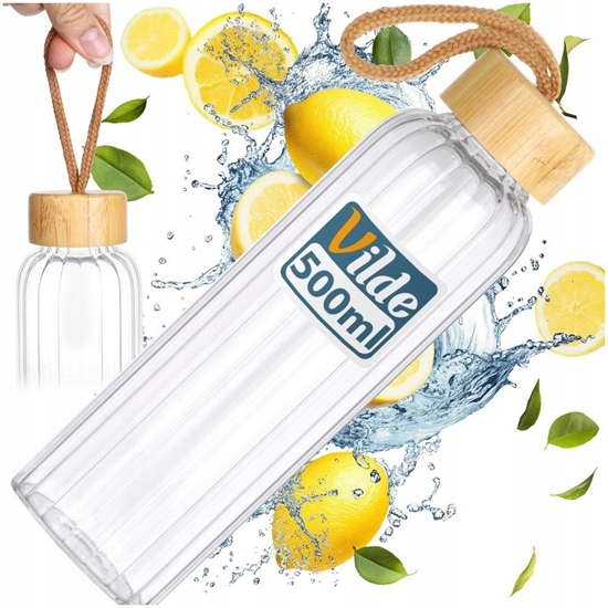 Picture of Butelka na wod szklana 500 ml