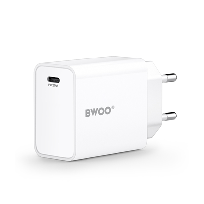 Attēls no BWOO wall charger 20W CDA226 QC 1x USB-C black