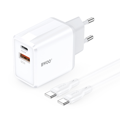 Attēls no BWOO wall charger CDA182 QC 38W 1x USB-A + 1x USB-
