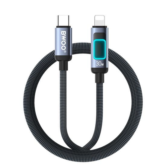 Picture of BWOO X324CL braided fast charging cable with light
